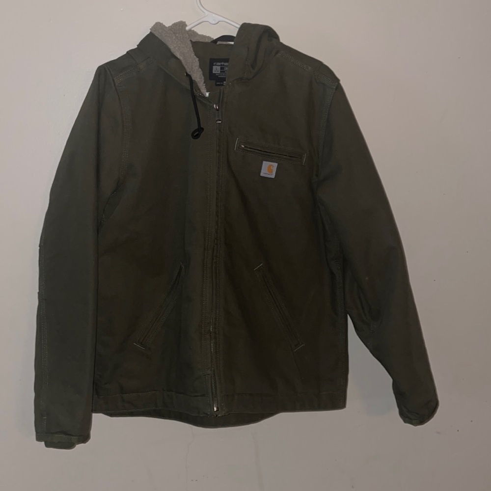 Womens large od green carhartt jacket worn once
